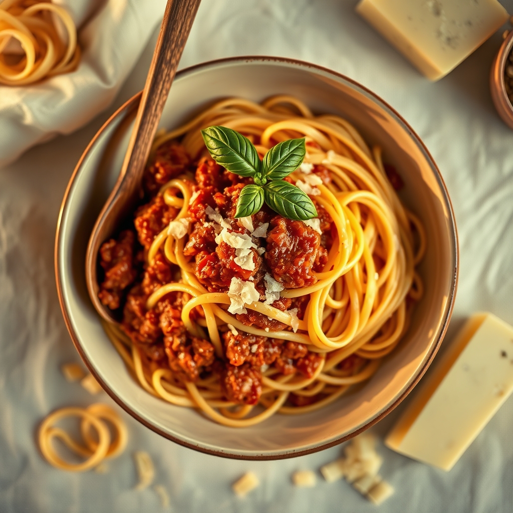 Fresh handmade tagliatelle pasta at il Forno